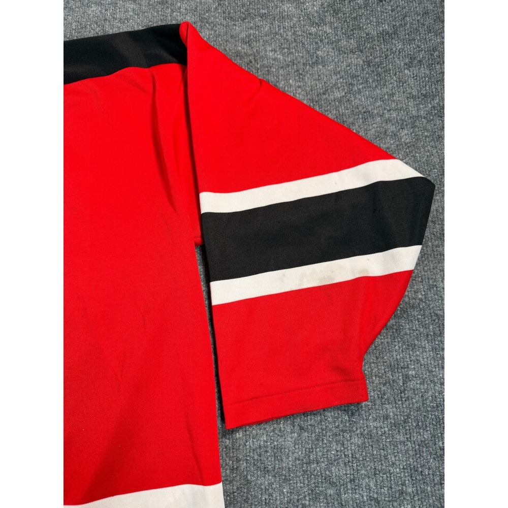 Vintage CCM New Jersey Devils Hockey Jersey Mens XXL Red Blank Logo Throwback - Picture 7 of 16
